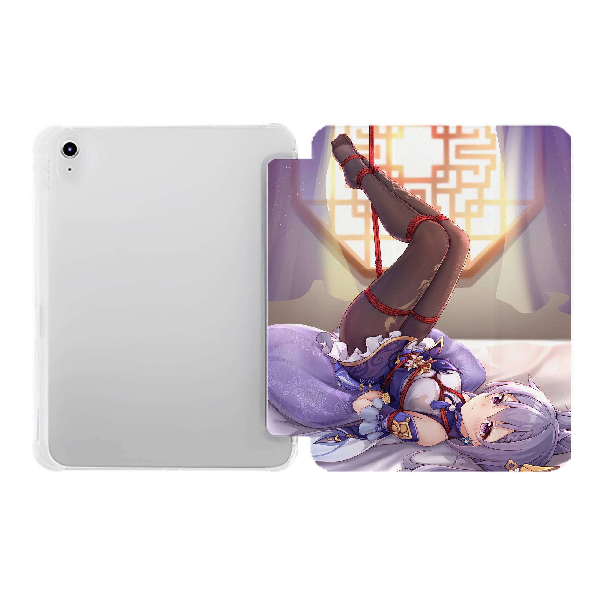 げんし神 genshin IPad ケース ペン収納付き 三つ折りスタンド PUレザー×シリコン 対応機種9.5/10.5/10.9インチ